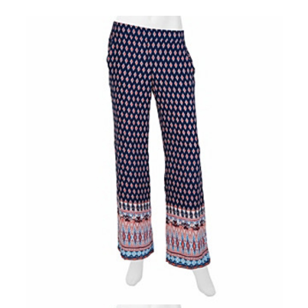 A. Byer Printed Palazzo Pants Size Small